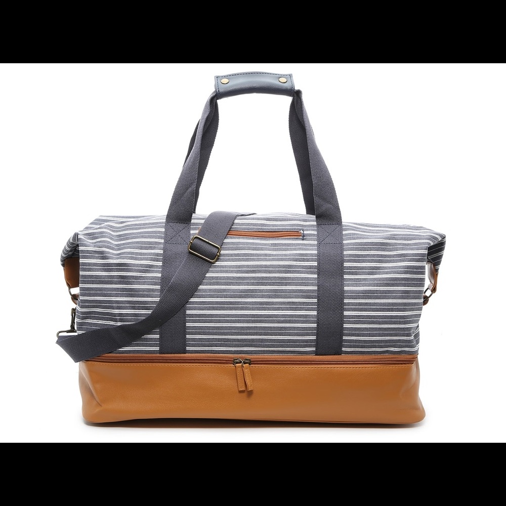 DSW Striped Weekender Bag